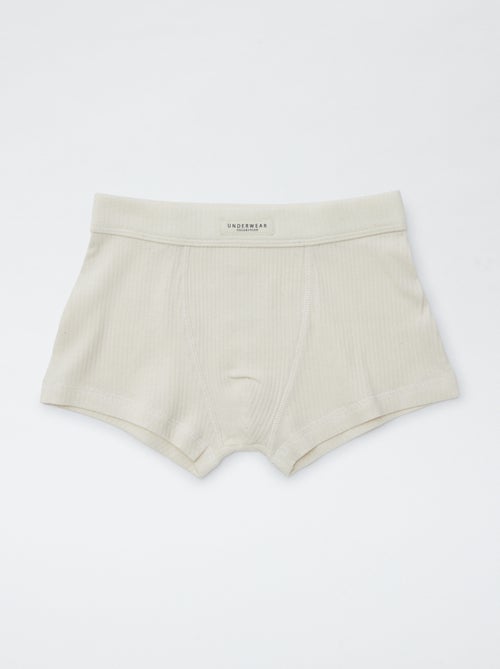 Pack of 3 Ribbed Knit Boxers - Kiabi