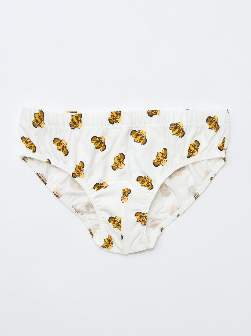 Pack of 3 \'Simba\' cotton briefs Green - Kiabi
