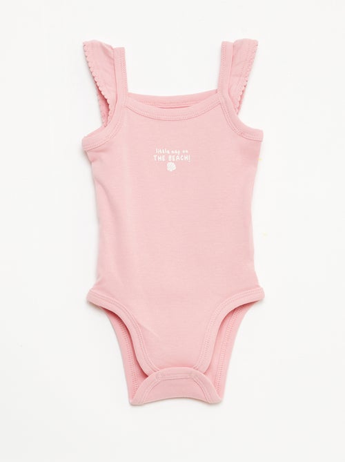 Pack of 3 Sleeveless Bodysuits - Kiabi
