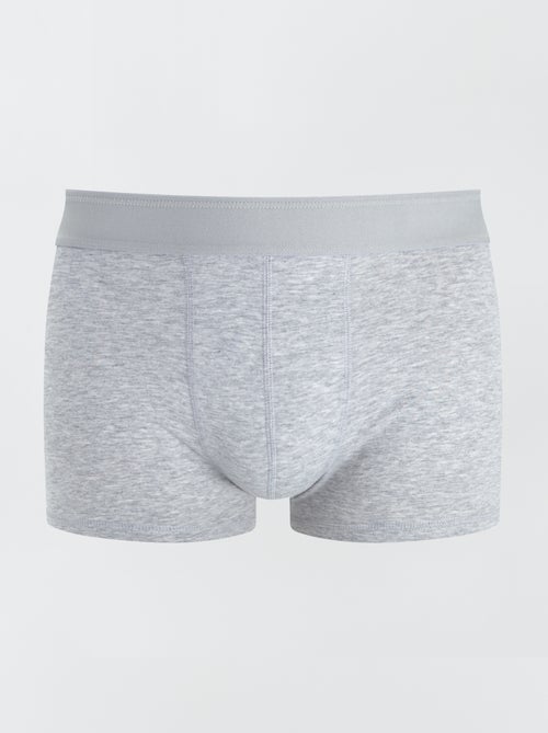 Pack of 3 Solid Boxers - Kiabi