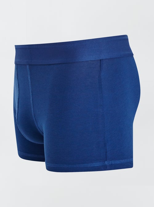 Pack of 3 Solid Boxers - Kiabi