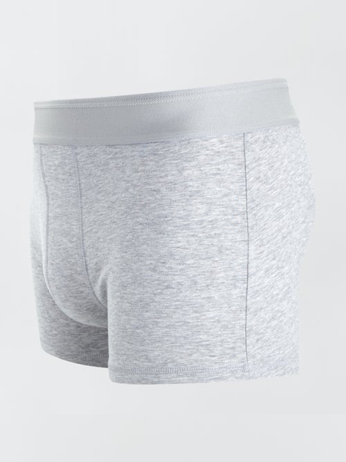 Pack of 3 Solid Boxers - Kiabi