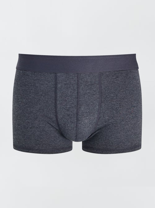 Pack of 3 Solid Boxers - Kiabi