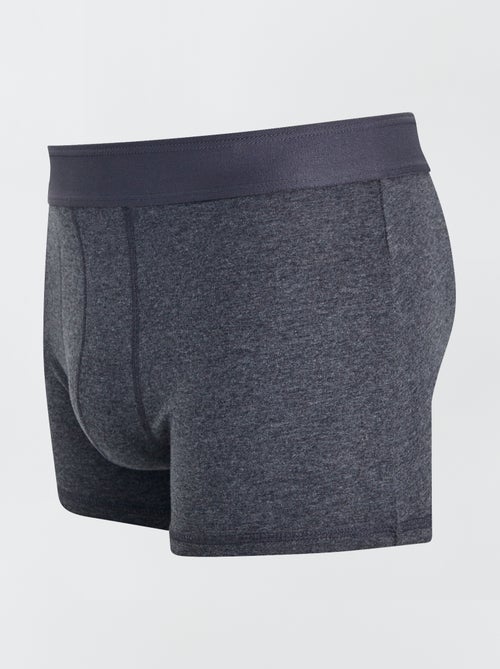 Pack of 3 Solid Boxers - Kiabi