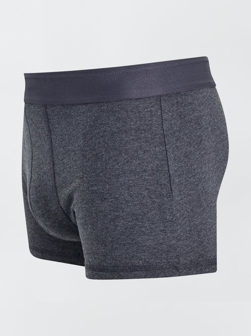 Pack of 3 Solid Boxers - Kiabi