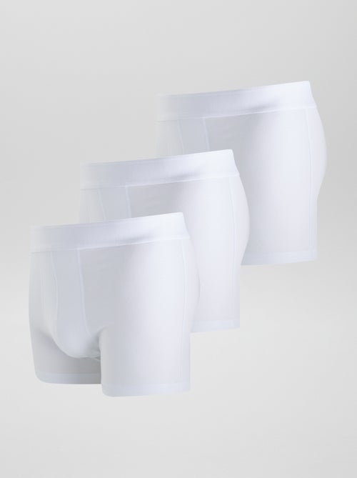 Pack of 3 Solid Boxers - Kiabi