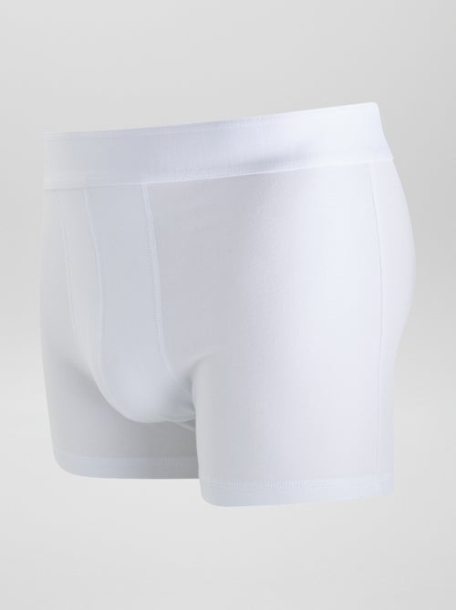 Pack of 3 Solid Boxers - Kiabi
