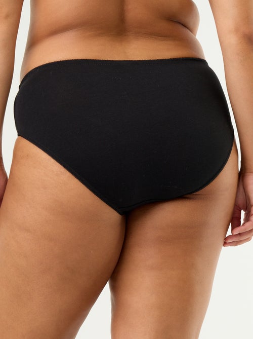 Pack of 3 Stretch Cotton Briefs - Kiabi