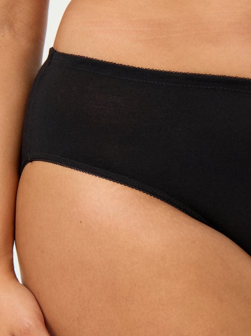 Pack of 3 Stretch Cotton Briefs - Kiabi