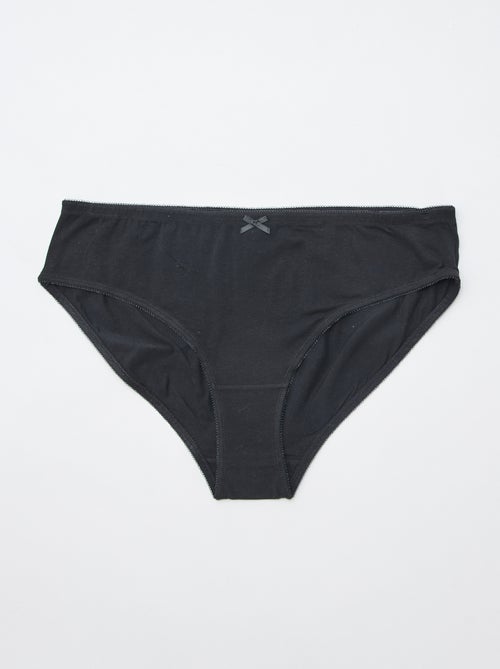 Pack of 3 Stretch Cotton Briefs - Kiabi