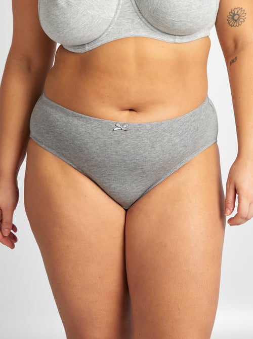 Pack of 3 stretch cotton briefs - Kiabi