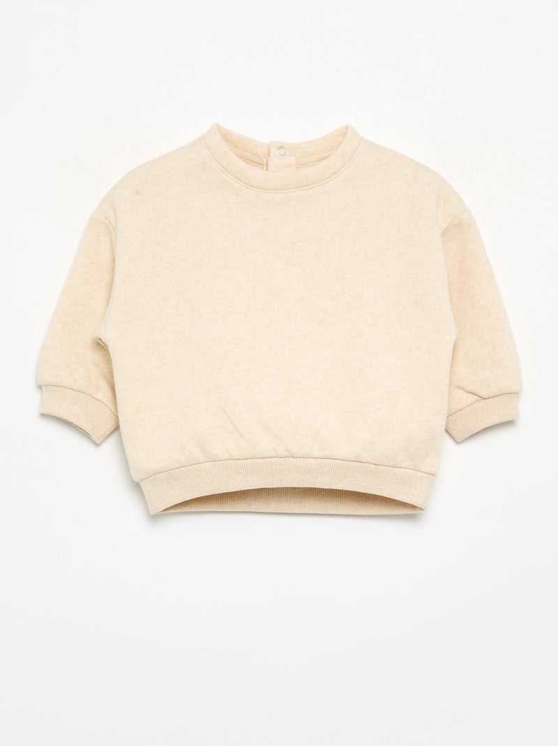 Pack of 4 Oversized Sweatshirts Beige - Kiabi