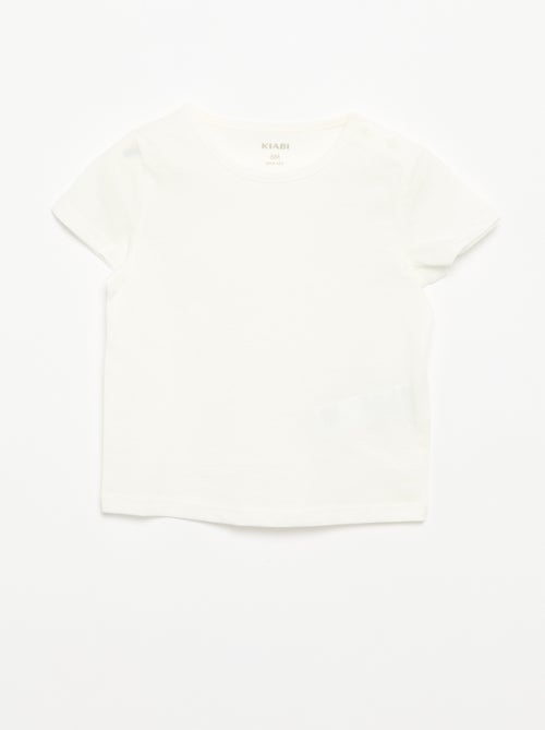 Pack of 4 Plain T-shirts - Kiabi
