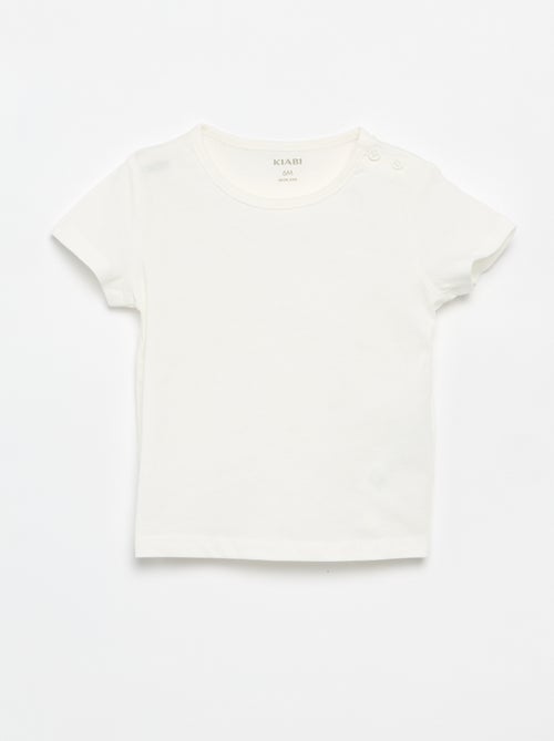 Pack of 4 Plain T-shirts - Kiabi