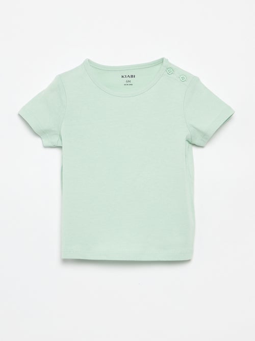 Pack of 4 Plain T-shirts - Kiabi