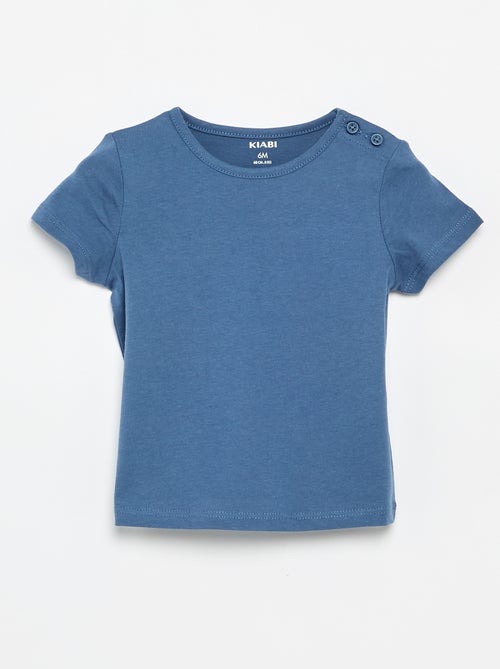 Pack of 4 Plain T-shirts - Kiabi