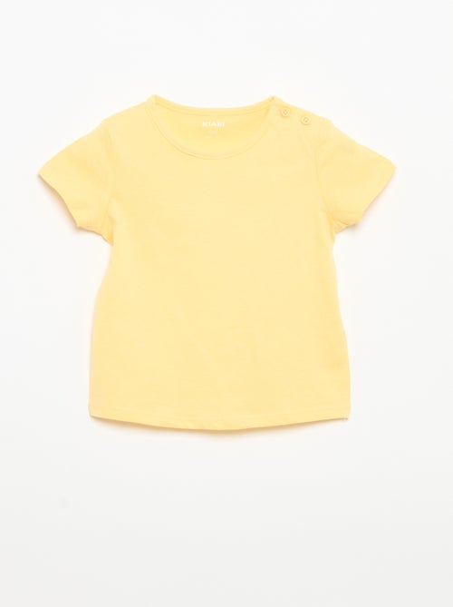 Pack of 4 Plain T-shirts - Kiabi