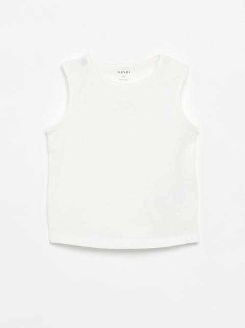 Pack of 4 Plain Tank Tops - Kiabi