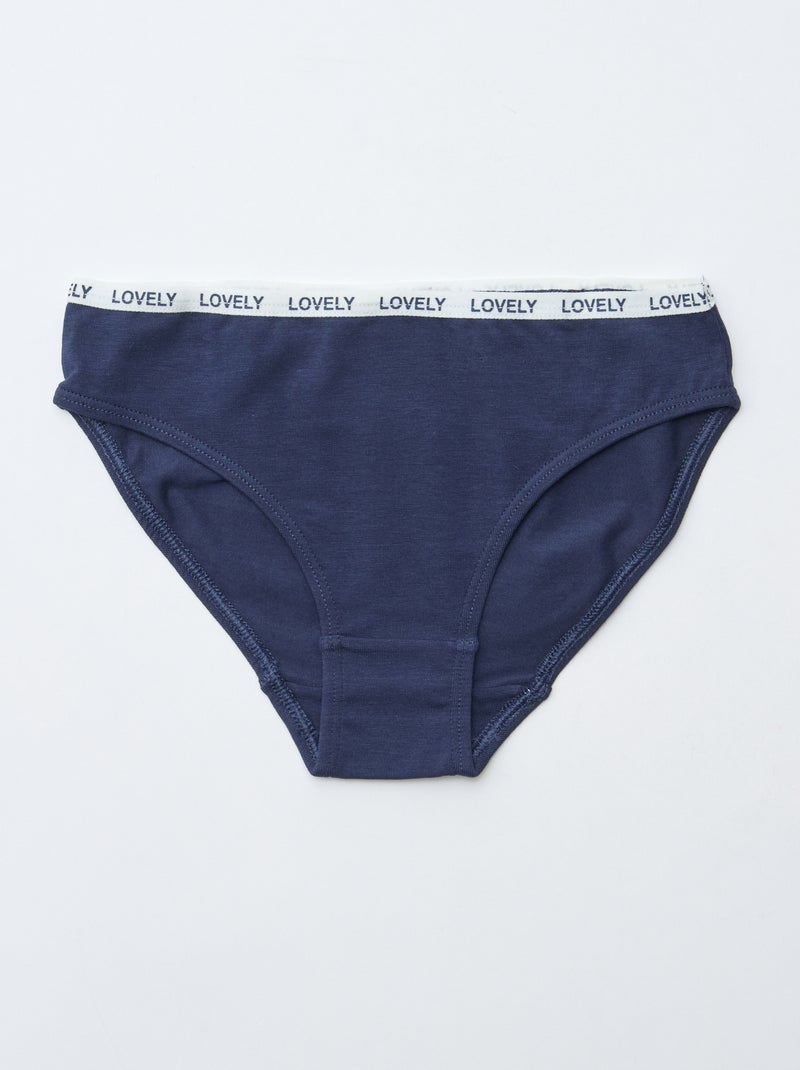 Pack of 4 Printed Briefs White - Kiabi