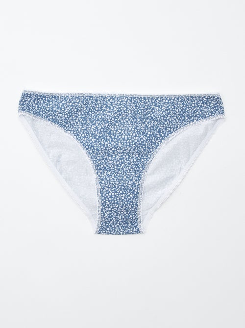 Pack of 5 Briefs - Plain and Printed - Kiabi