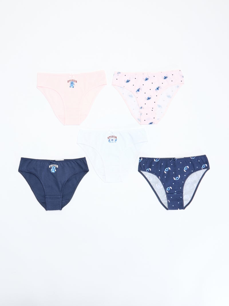 Pack of 5 'Disney' briefs Blue - Kiabi