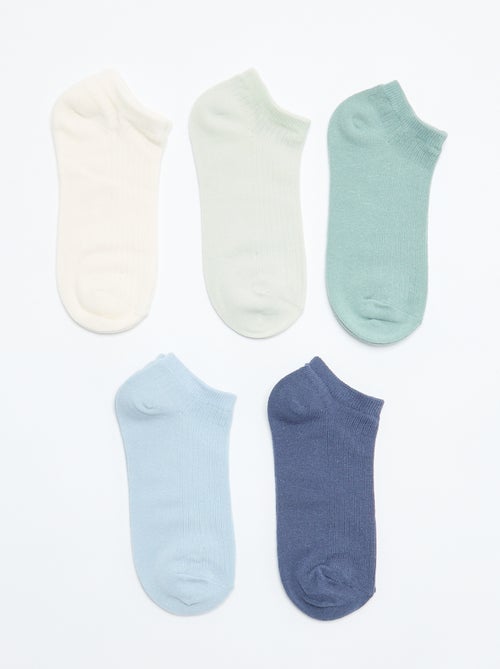 Pack of 5 Invisible Socks - Kiabi