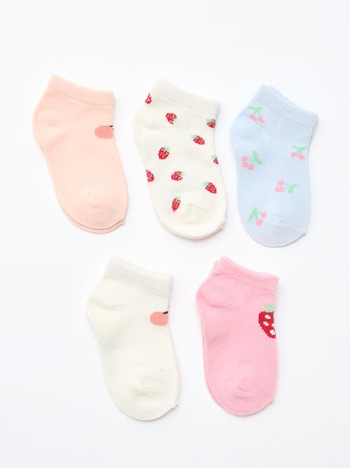 Pack of 5 Invisible Socks - Kiabi