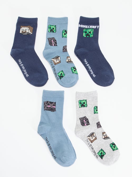 Pack of 5 'Minecraft' Socks - Kiabi