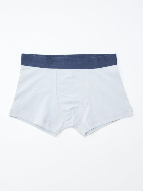 Pack of 5 pairs of plain and printed boxer shorts - Kiabi