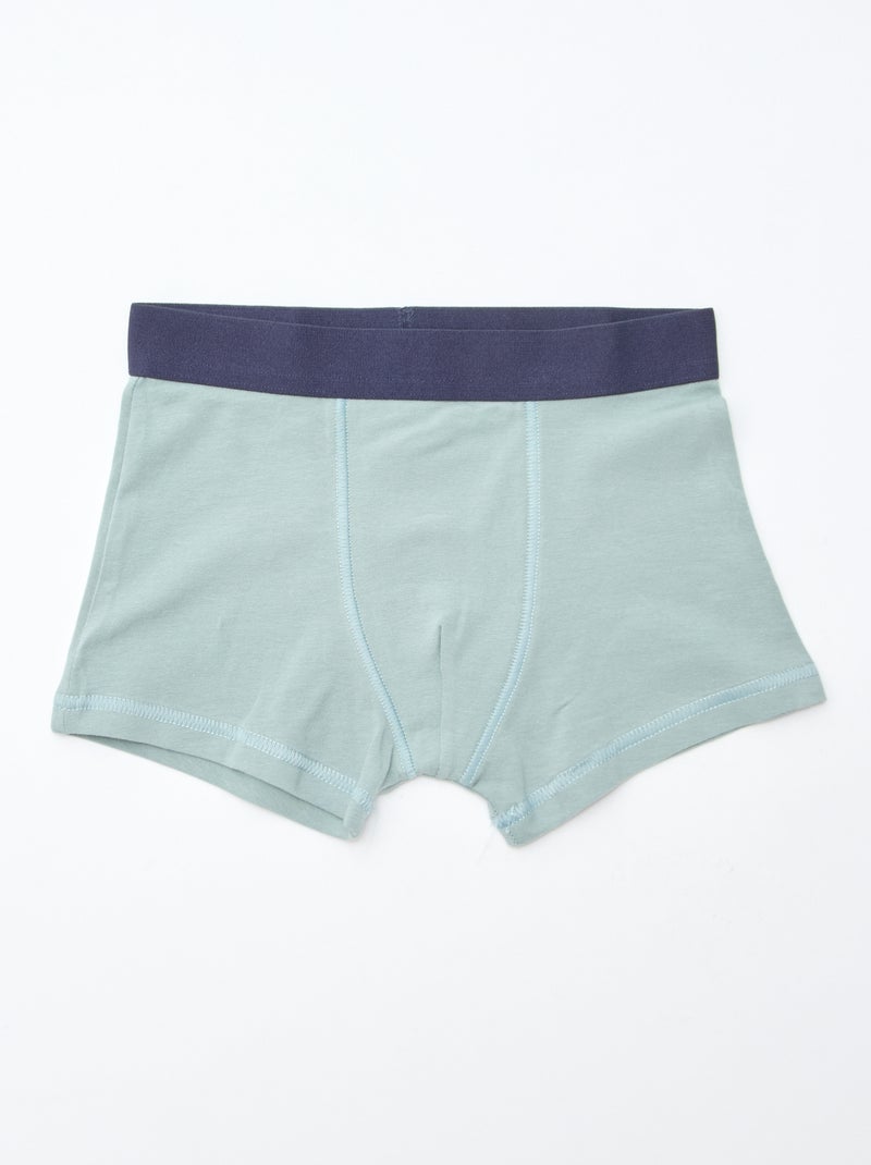 Pack of 5 pairs of plain and printed boxer shorts Orange - Kiabi