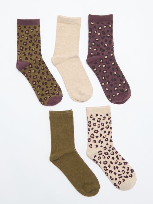 Pack of 5 pairs of socks - Kiabi