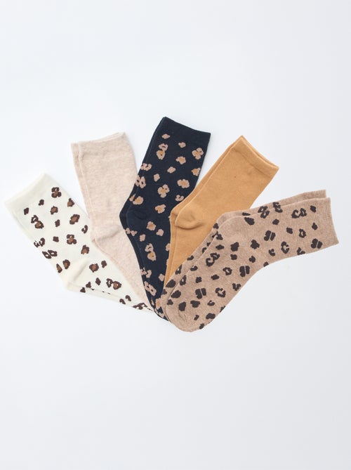 Pack of 5 pairs of socks - Kiabi