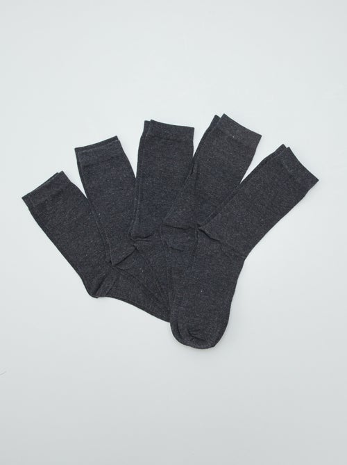 Pack of 5 Pairs of Socks - Kiabi