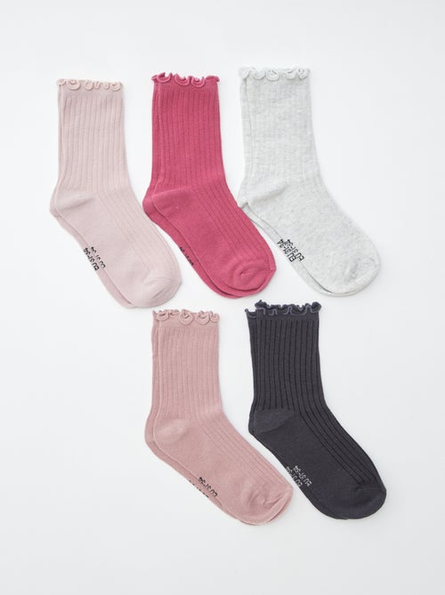 Pack of 5 pairs of socks - Kiabi