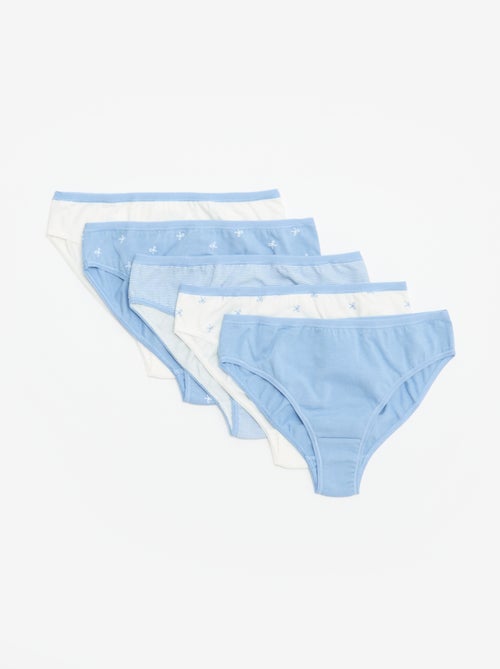 Pack of 5 Printed Briefs - Kiabi