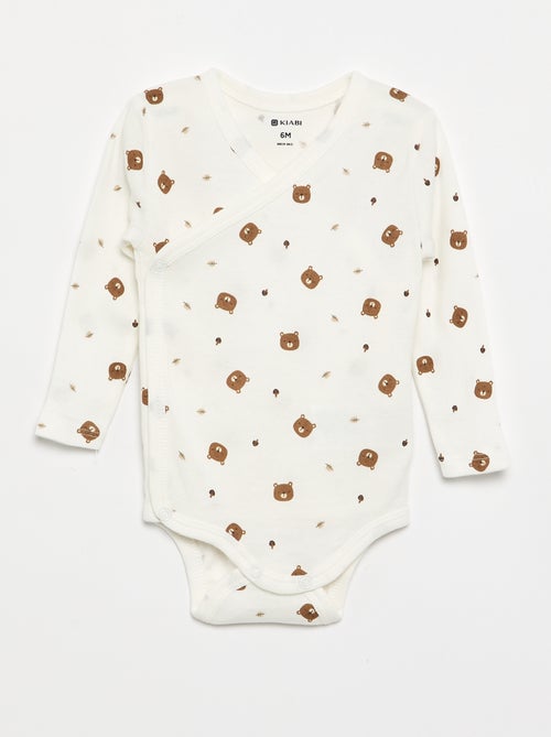 Pack of 5 printed cotton bodysuits - Kiabi