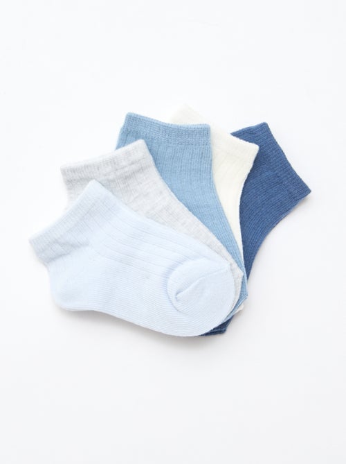 Pack of 5 Ribbed Knit Socks - Kiabi