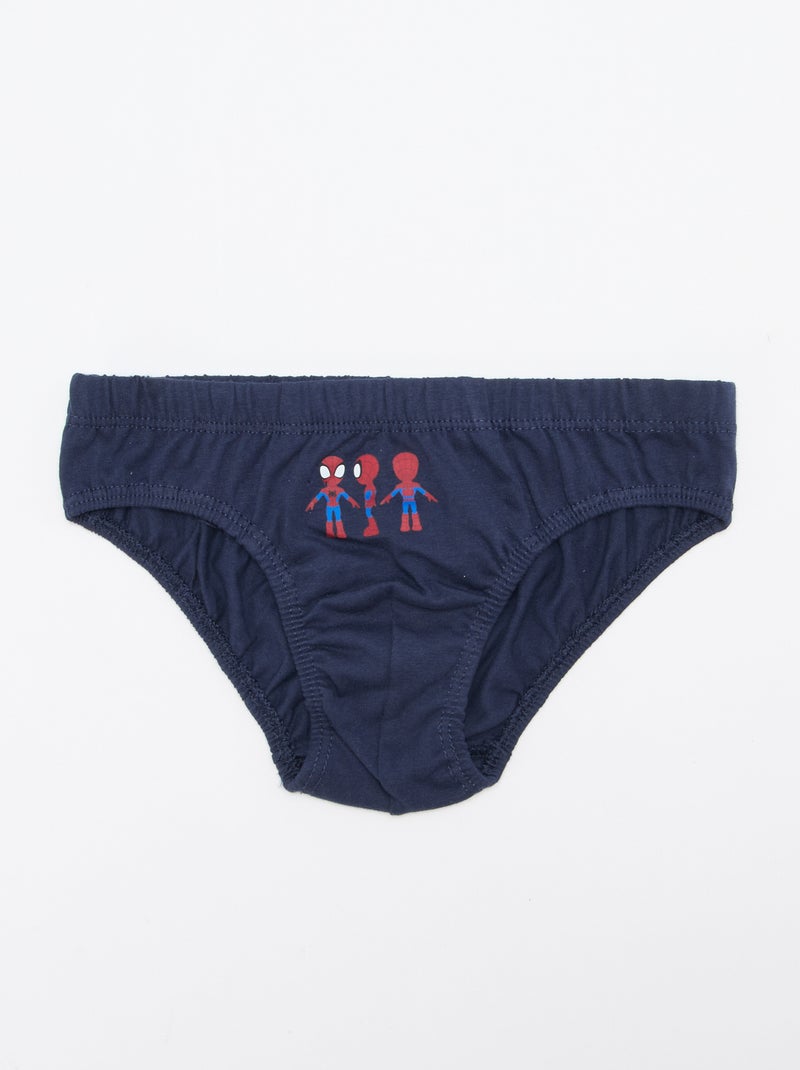 Pack of 5 'Spidey' Briefs Blue - Kiabi
