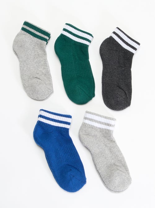 Pack of 5 Sports Socks - Kiabi