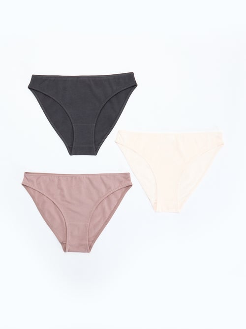 Pack of 7 Cotton Briefs - Kiabi