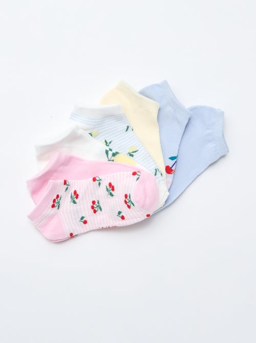 Pack of 7 Pairs of Invisible Socks - Kiabi