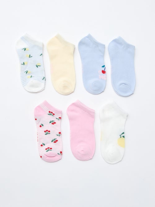 Pack of 7 Pairs of Invisible Socks - Kiabi
