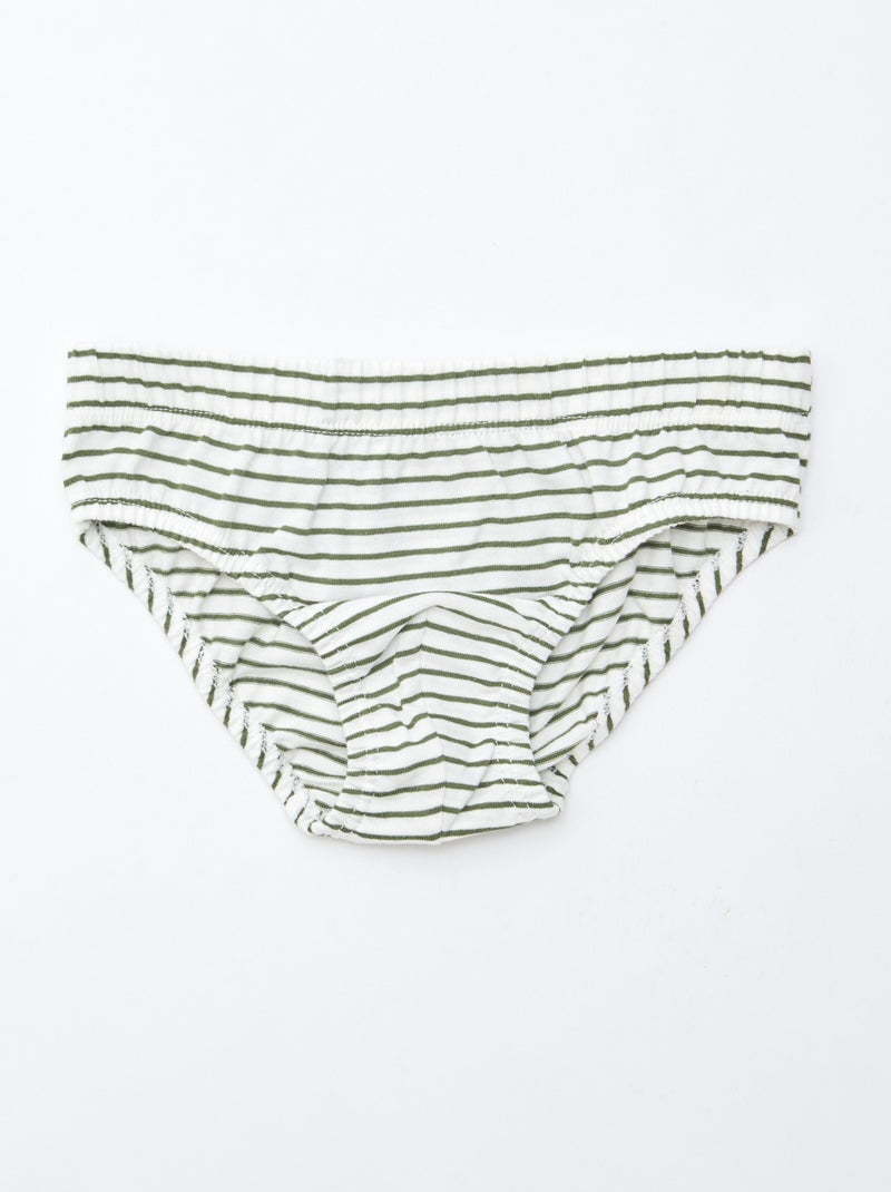 Pack of 7 pairs of printed briefs Grey - Kiabi