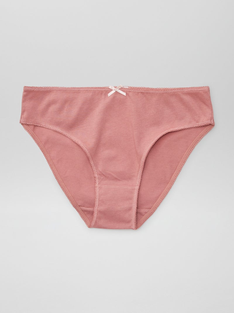 Pack of 7 panties BEIGE - Kiabi