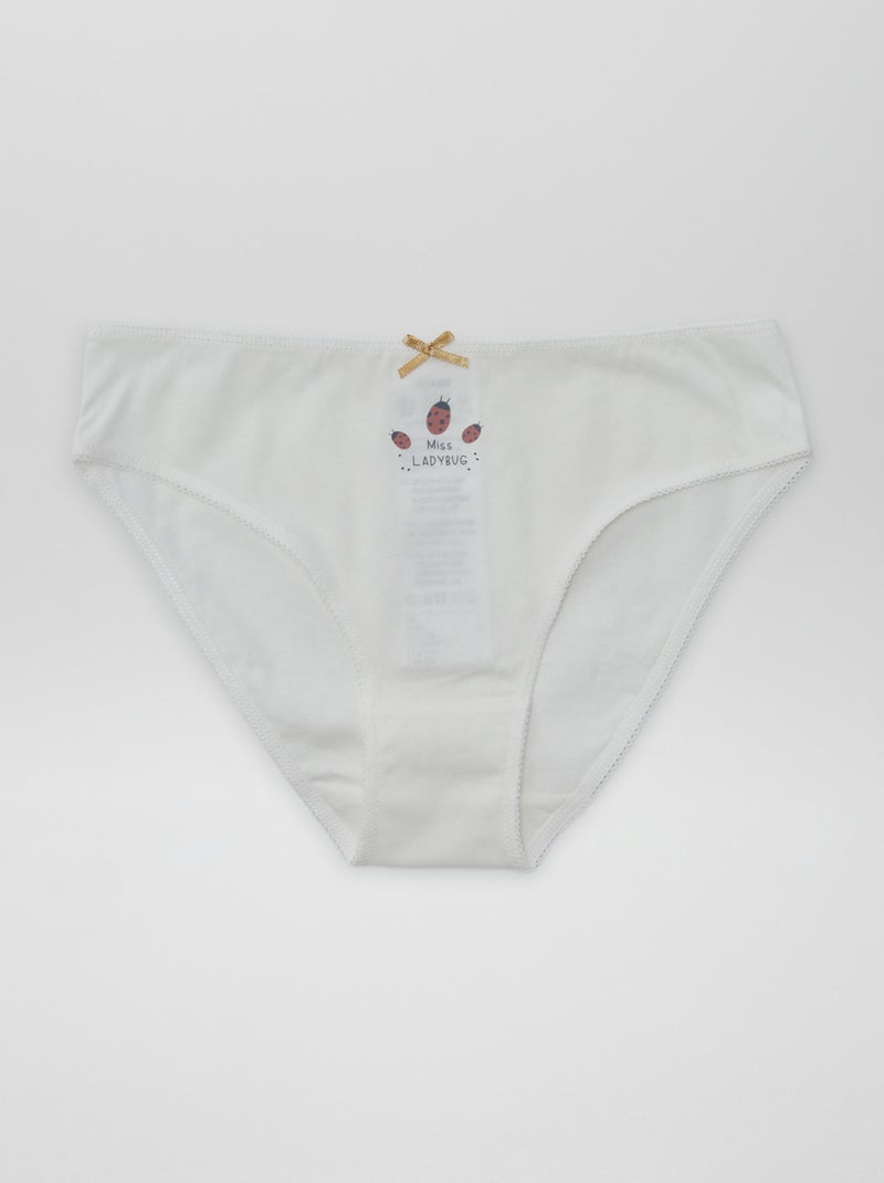 Pack of 7 panties BEIGE - Kiabi