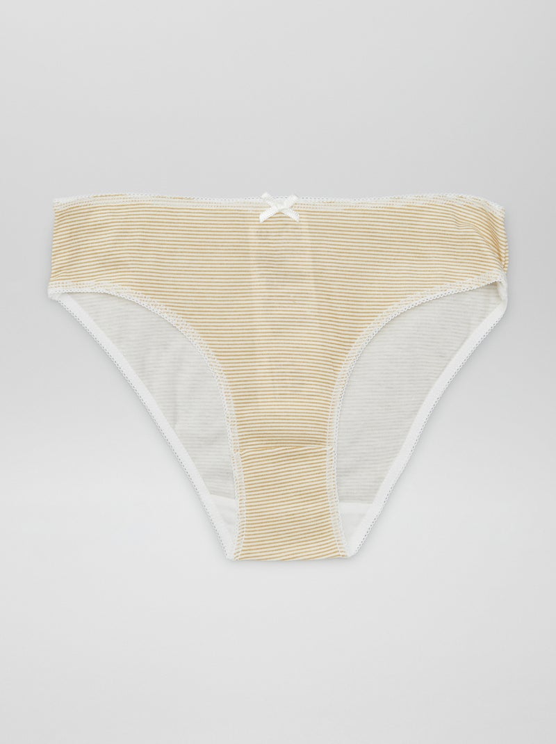 Pack of 7 panties WHITE - Kiabi