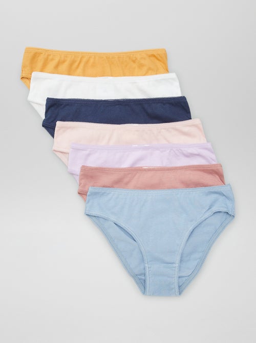Pack of 7 plain briefs - Kiabi