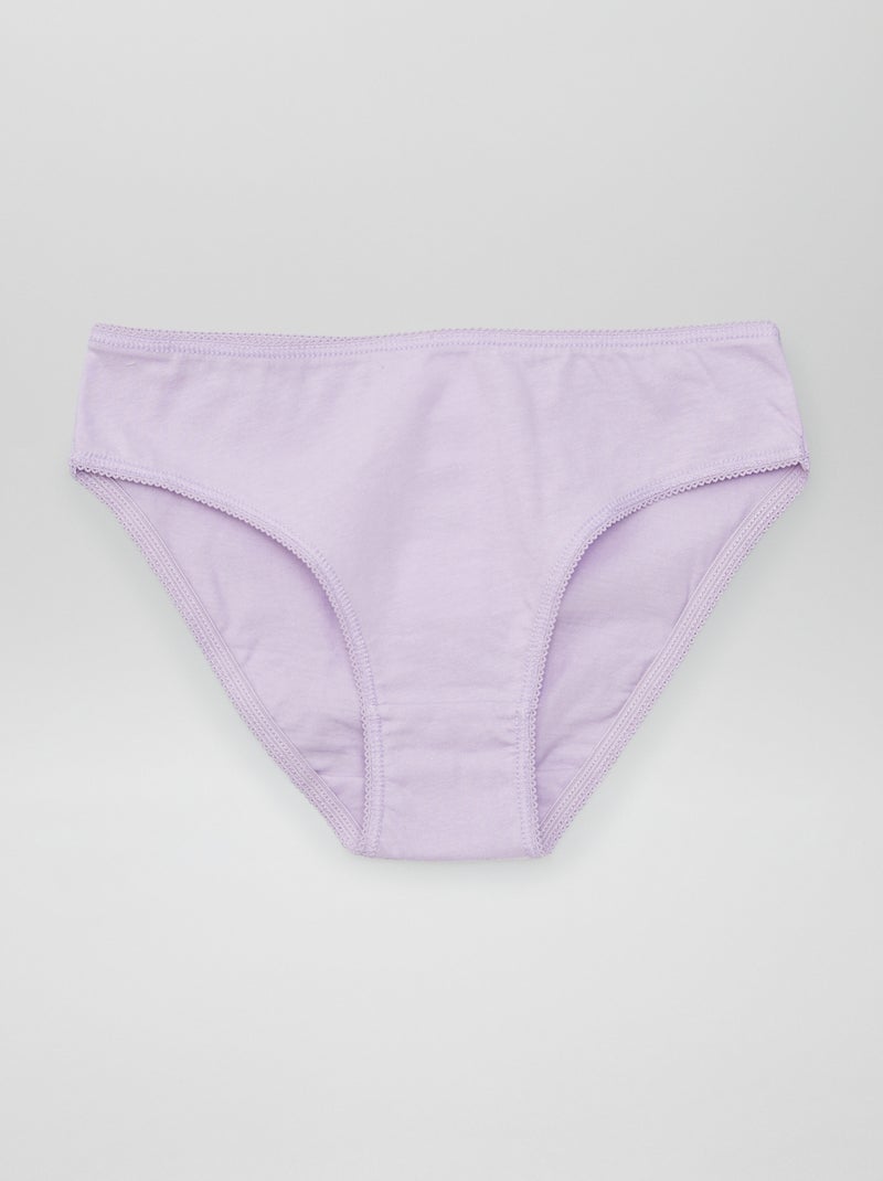 Pack of 7 plain briefs BLUE - Kiabi