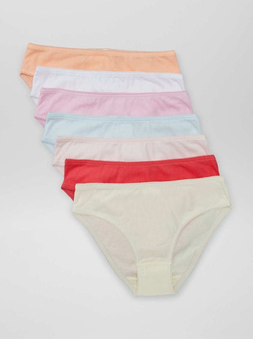 Pack of 7 plain briefs - Kiabi