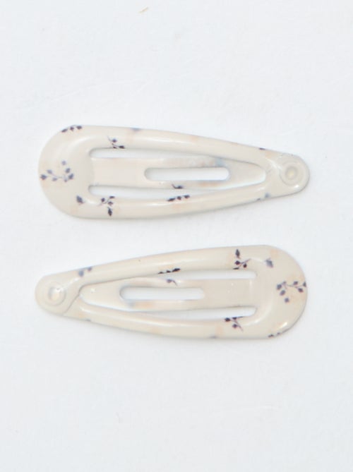 Pack of 8 mini snap hair slides - Kiabi